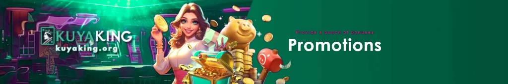 KUYAKING promotions section displaying exclusive member bonuses and featured campaign rewards